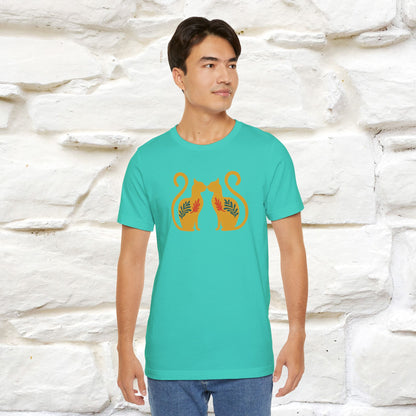 ''Power'' | Cat T-Shirt Front and Back Design | Nunu&Miao Studio