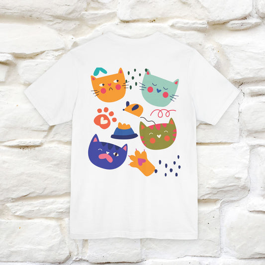 ''The Power Of Meow'' Cat T-Shirt Front and Back Design | Nunu&Miao Studio