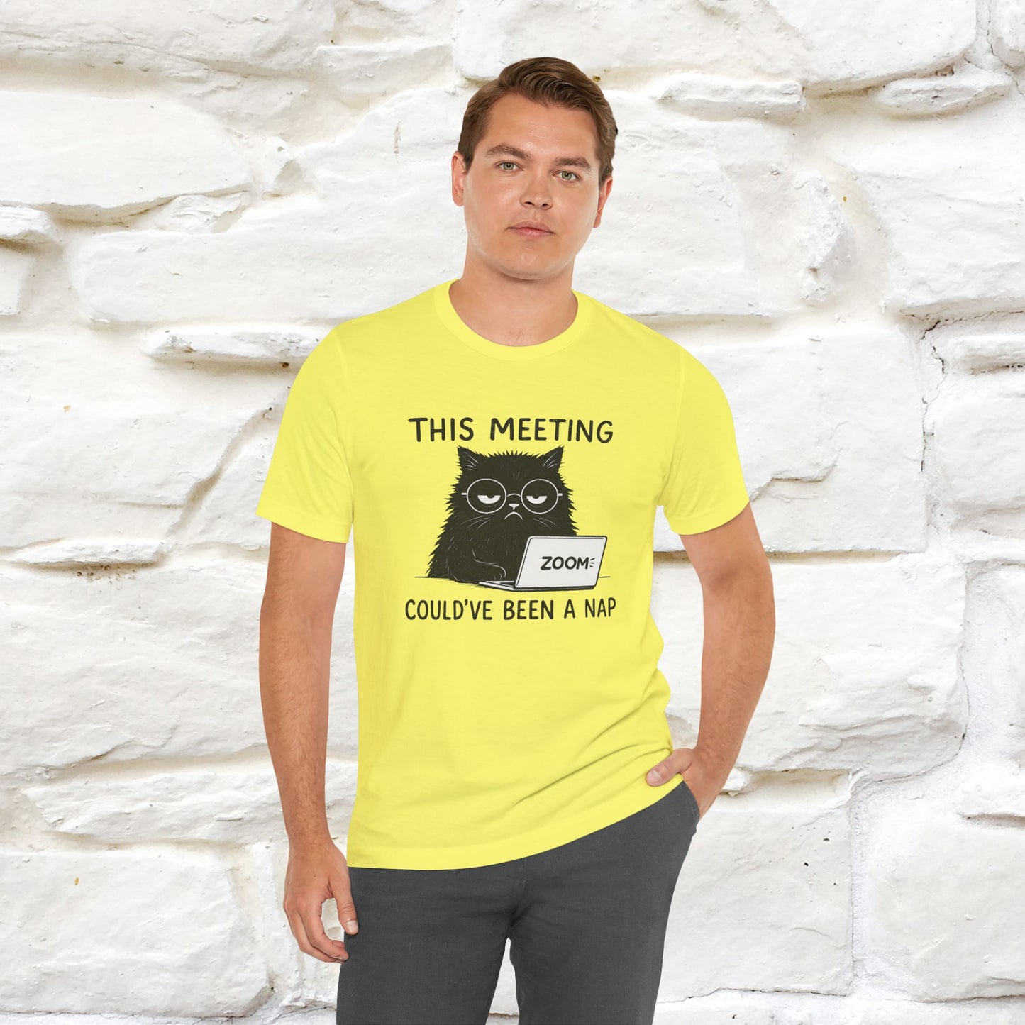 "This Meeting Could've Been a Nap" | Sarcastic Cat T-Shirt | Nunu&Miao Studio