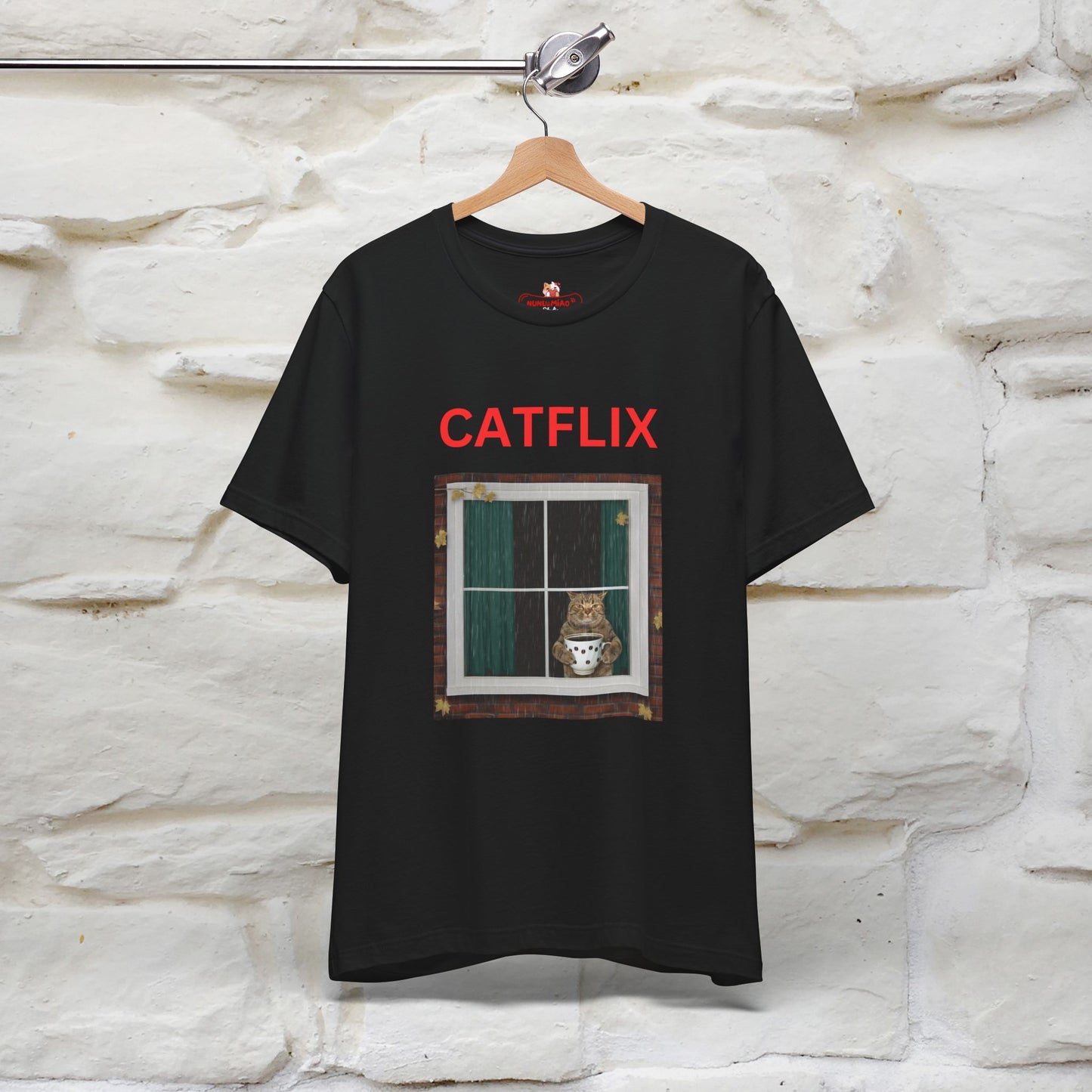 "Catflix" Cat T-shirt for Men & Women| 100% Cotton* 🐾