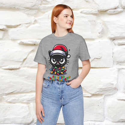 Is This Jolly Enough? | Funny Cat Christmas Shirt for Men & Women | 100% Cotton