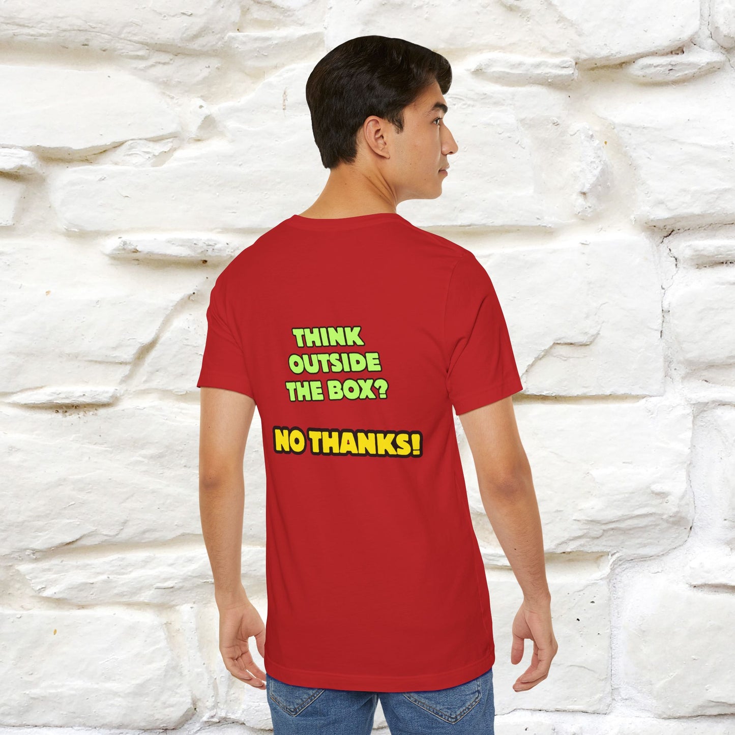 "Think outside the box? No thanks." Cat T-Shirt | Nunu&Miao Studio