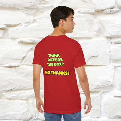 "Think outside the box? No thanks." Cat T-Shirt | Nunu&Miao Studio