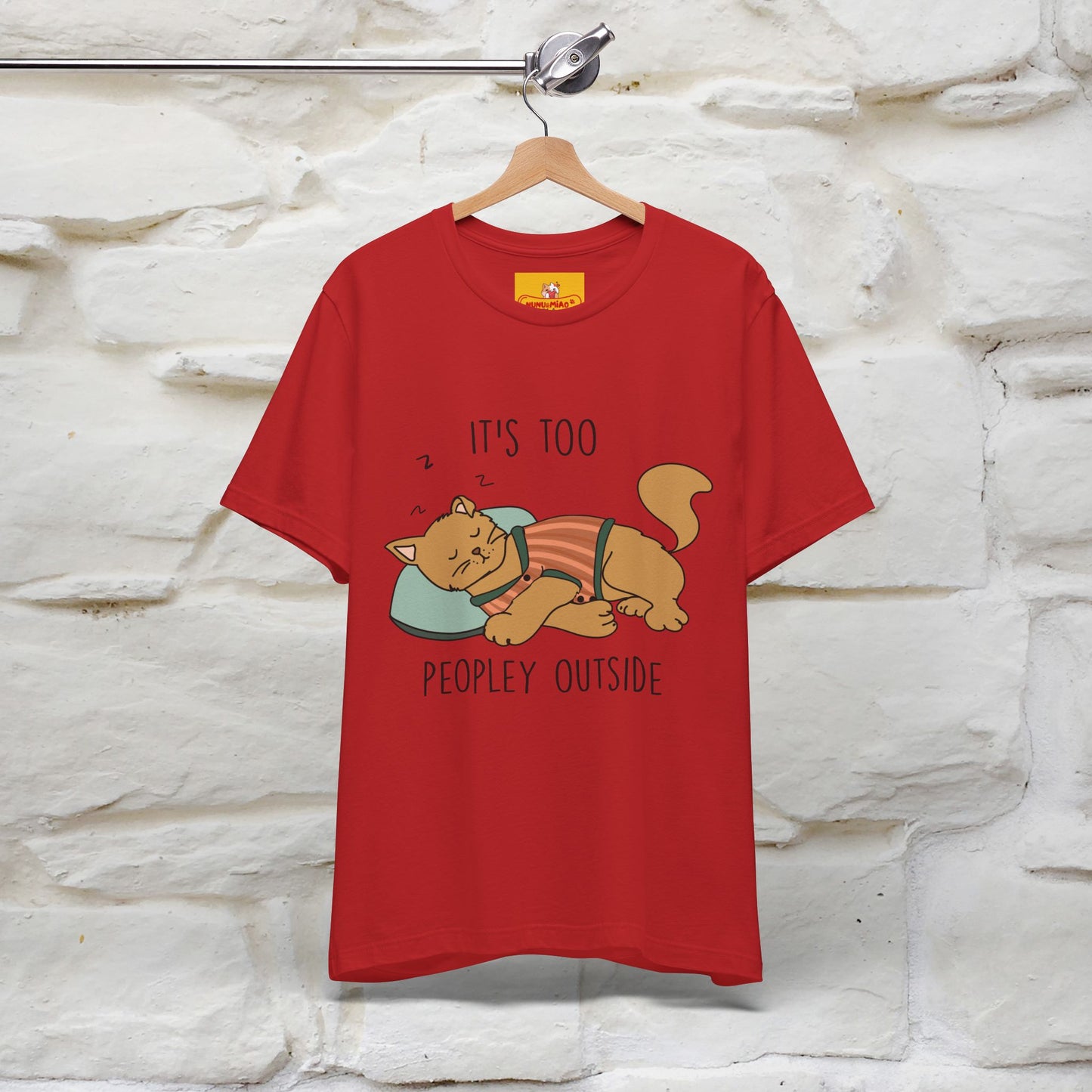''It’s Too Peopley Outside'' | Funny Cat T-Shirt | Nunu&Miao Studio