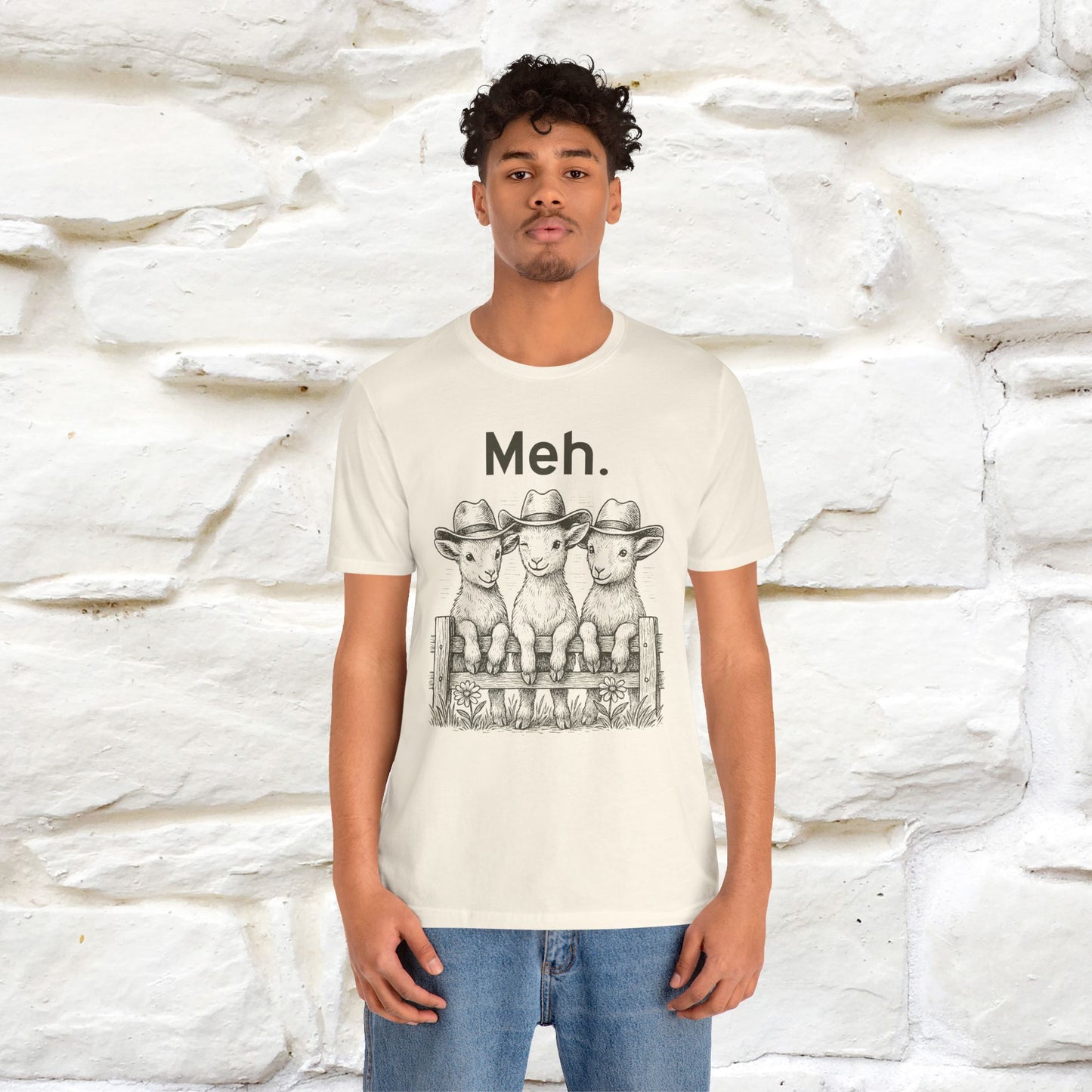 "Meh" Cute T-shirt |Nunu&Miao Studio - Nunu&Miao Studio
