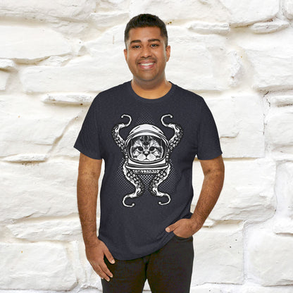 ''OctoCat Fusion''  Cat T-shirt for Man 100% Cotton. - Nunu&Miao Studio