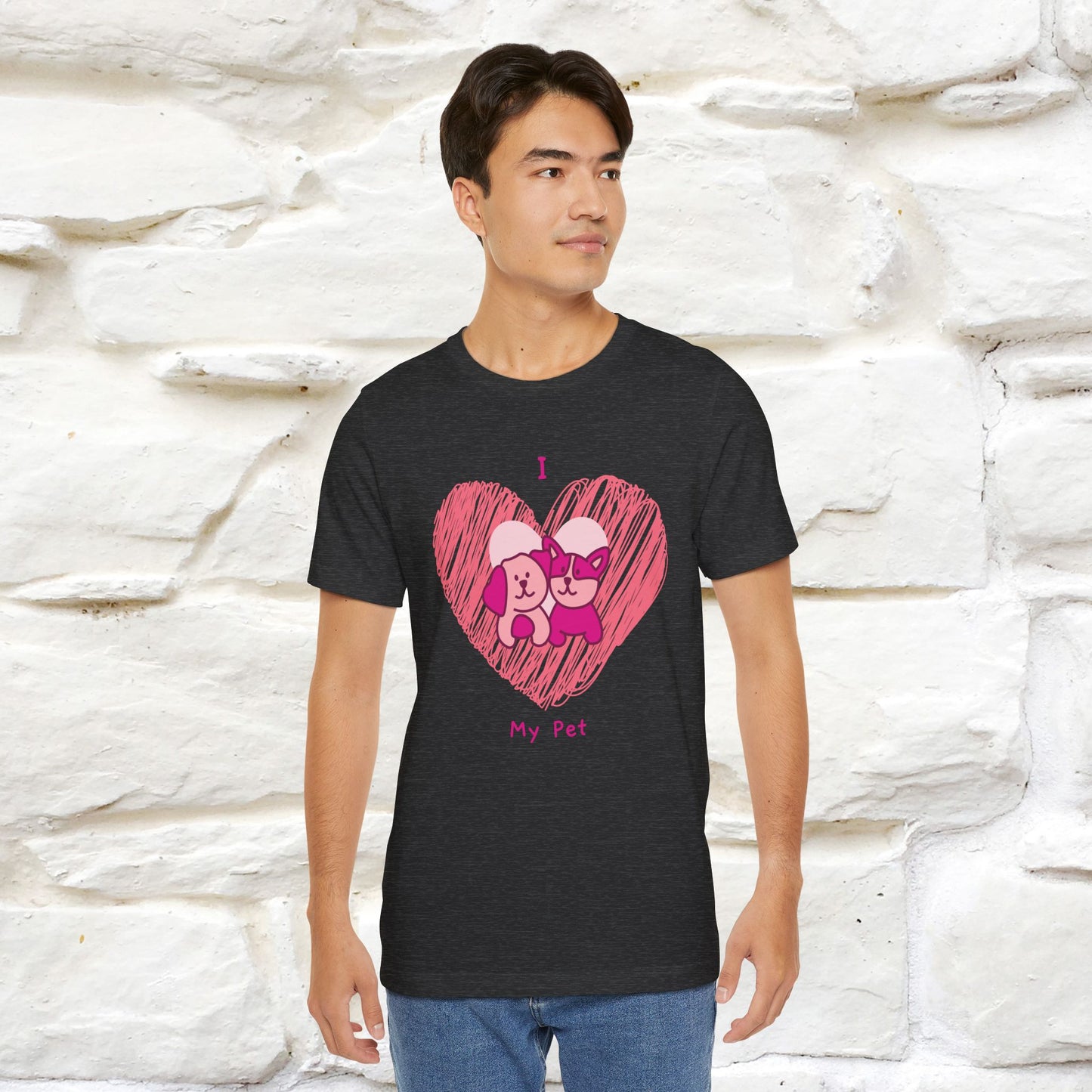 "I Love My Pet" Cat T-Shirt for Men & Women | 100% Cotton* | Celebrate Your Furry Friends