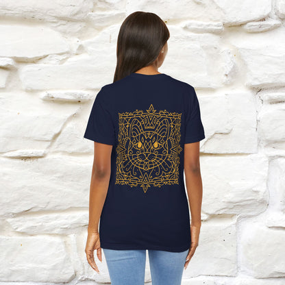 "Mandala Cat'' Cat T-Shirt Front and Back Design | Nunu&Miao Studio