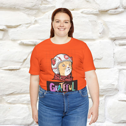 ''Grateful''  Cat T-shirt for Men and Women  100% Cotton*