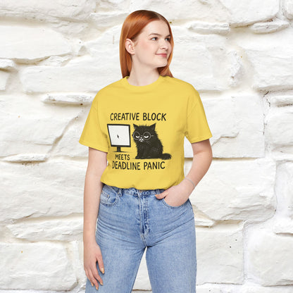 "Creative Block Meets Deadline..." |Cat T-Shirt | Nunu&Miao Studio