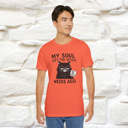 "My Soul Left The Office..." |Funny Cat T-Shirt | Nunu&Miao Studio