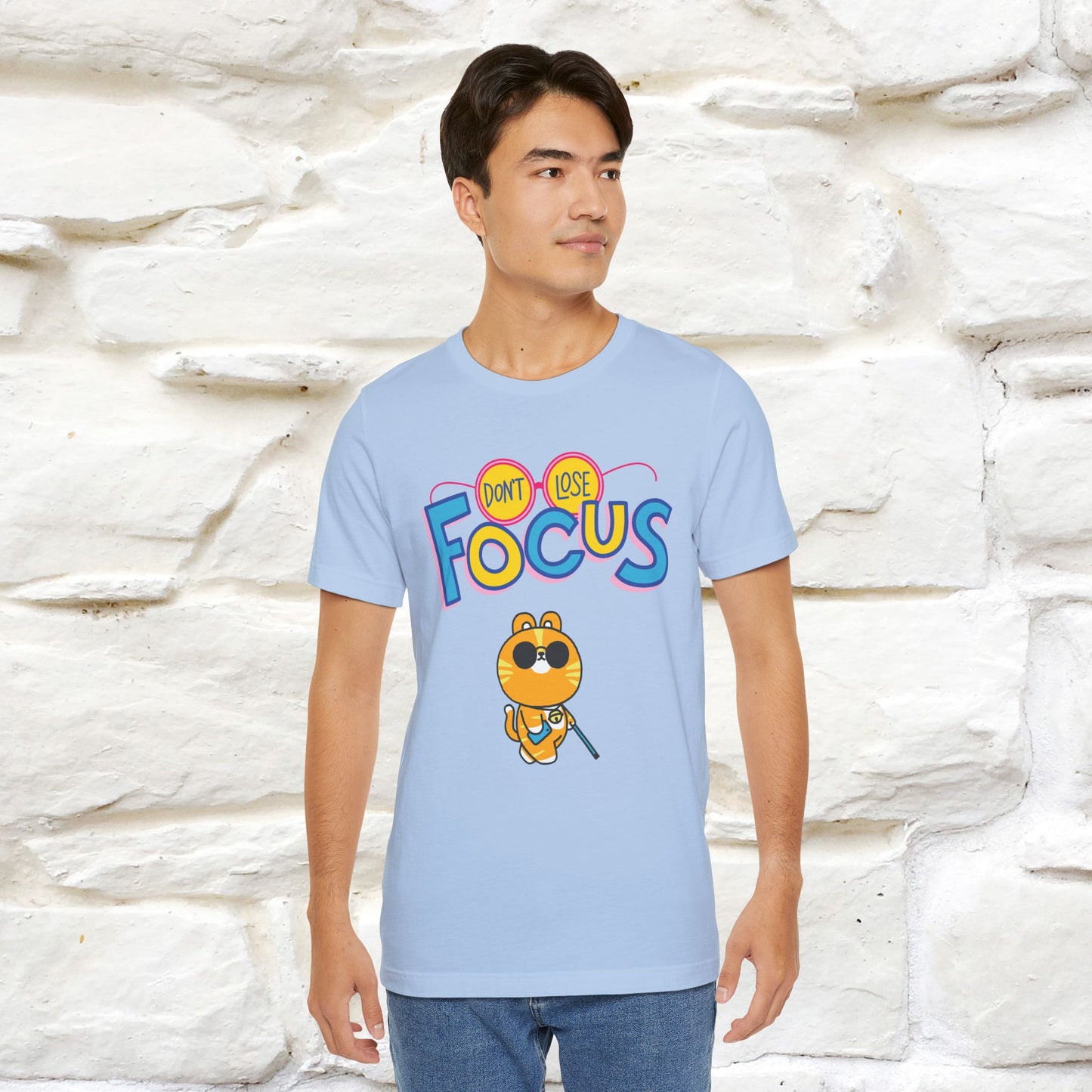 ''Don’t Lose Focus'' Cat T-Shirt | Nunu&Miao Studio