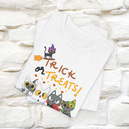 ''Trick Or Treats! ''Cat Unisex T-shirt 100% Cotton*