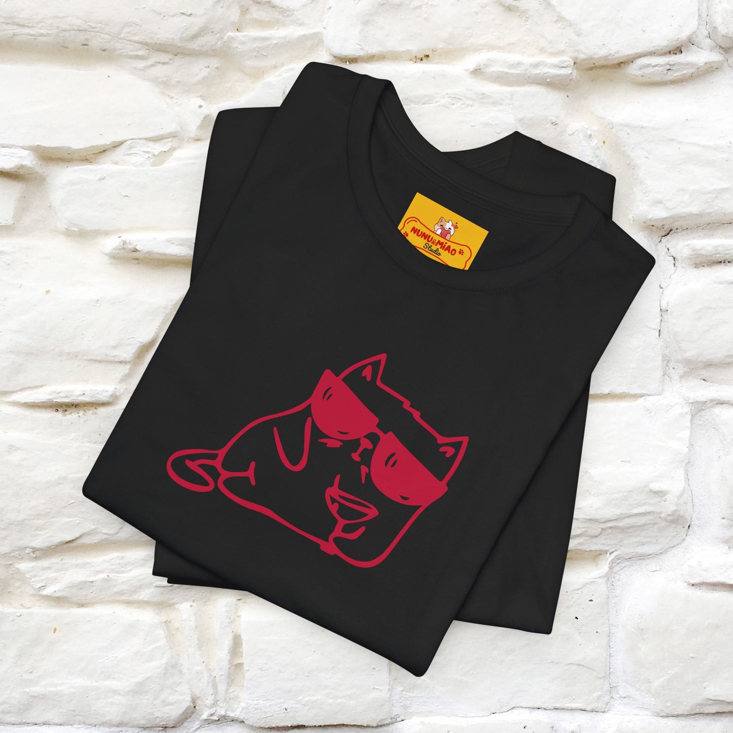 "I’m Happy, Which Often Looks Like Crazy" Cat T-Shirt| Front & Back Design | Nunu&Miao Studio