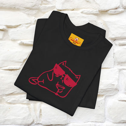 "I’m Happy, Which Often Looks Like Crazy" Cat T-Shirt| Front & Back Design | Nunu&Miao Studio