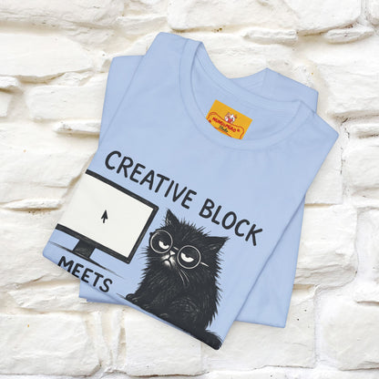 "Creative Block Meets Deadline..." |Cat T-Shirt | Nunu&Miao Studio