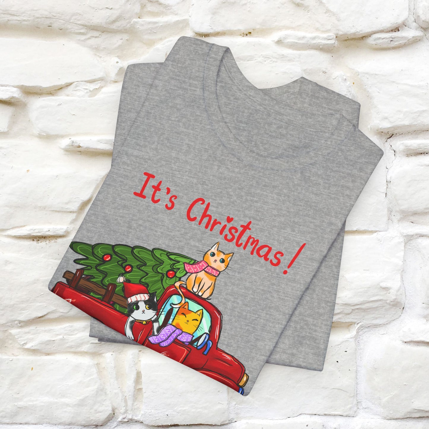 It's Christmas | Festive Cat Christmas Shirt for Men & Women | 100% Cotton*