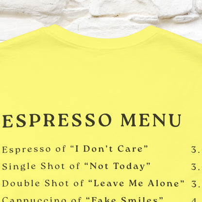 "More Espresso Less Depresso" |Cat T-Shirt | Nunu&Miao Studio