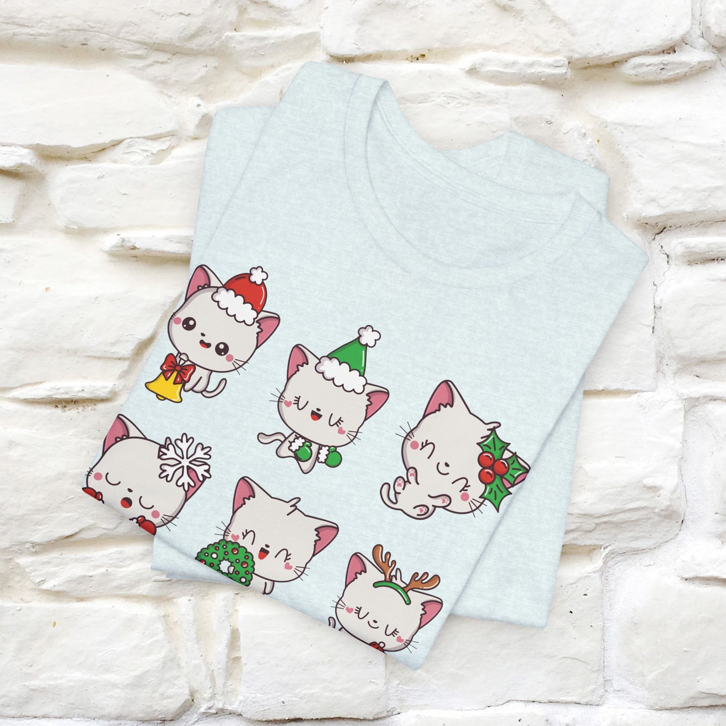 Christmas Cats T-Shirt | Festive Cat T-Shirt for Men & Women | 100% Cotton*