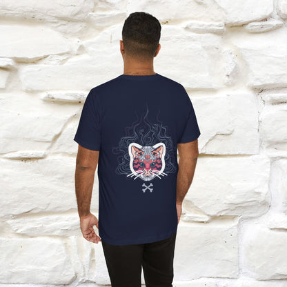 ''Air Fire Cat'' | Cat T-Shirt Front and Back Design | Nunu&Miao Studio