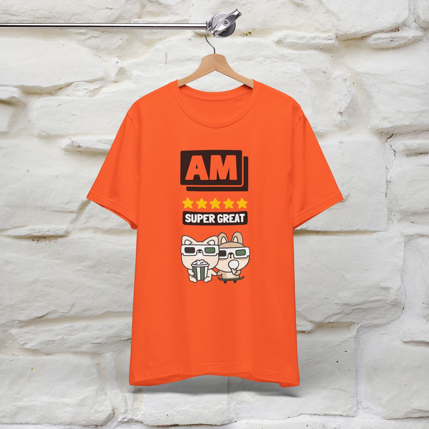 '' I Am Super Great'' T-shirt for Man 100% Cotton* - Nunu&Miao Studio