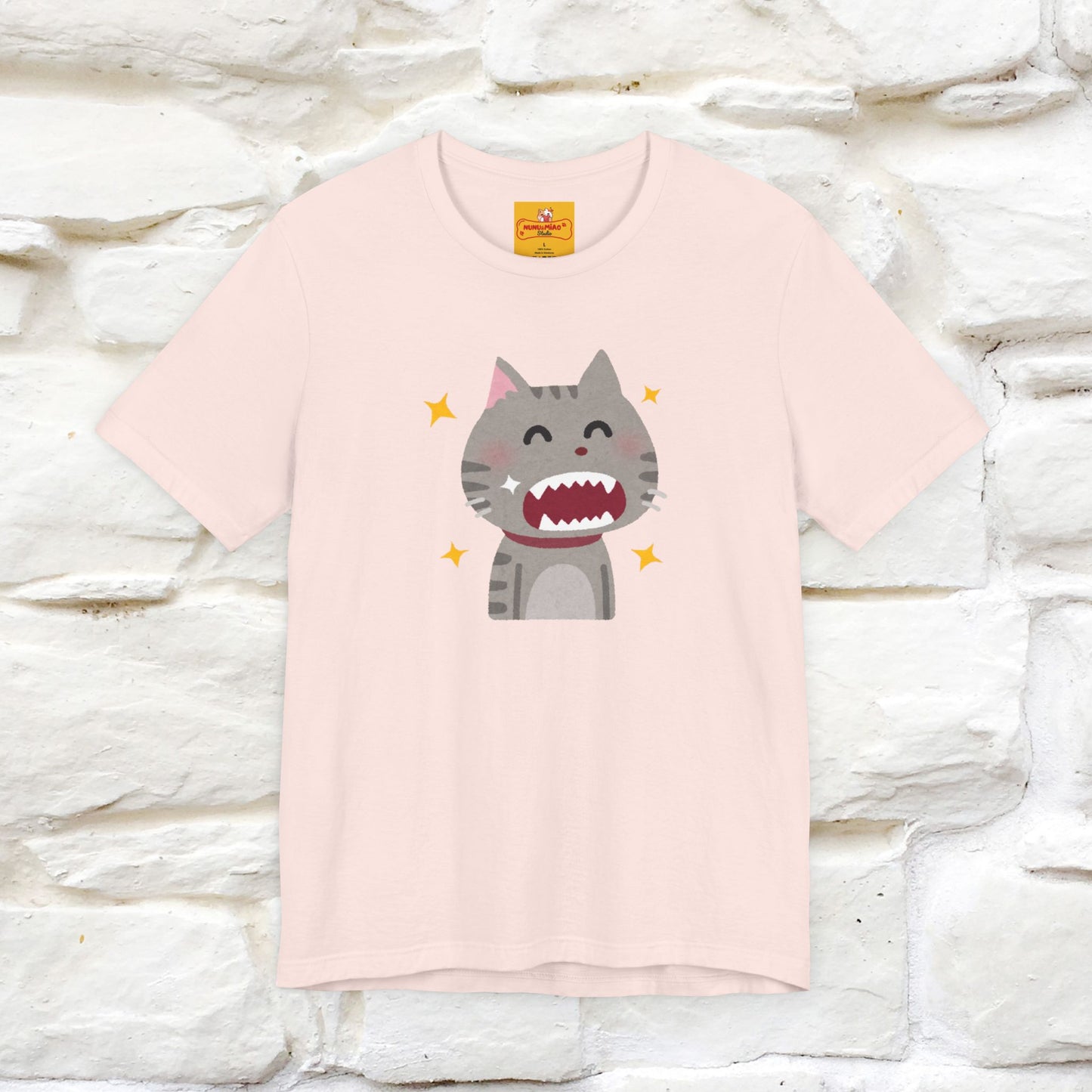 "Smile, Sparkle, Shine" Cat T-Shirt | Front & Back Design | Nunu&Miao Studio
