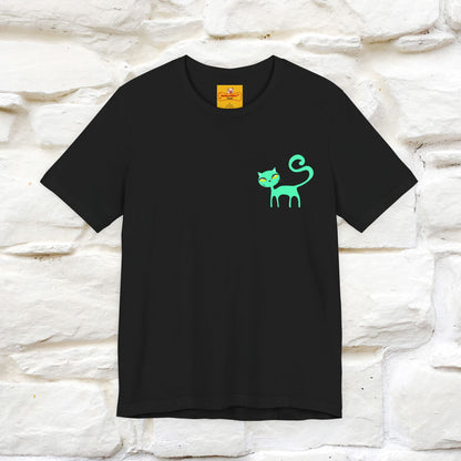 "Move Foreward Good Things Are Up Head" Cat T-Shirt| Front & Back Design | Nunu&Miao Studio