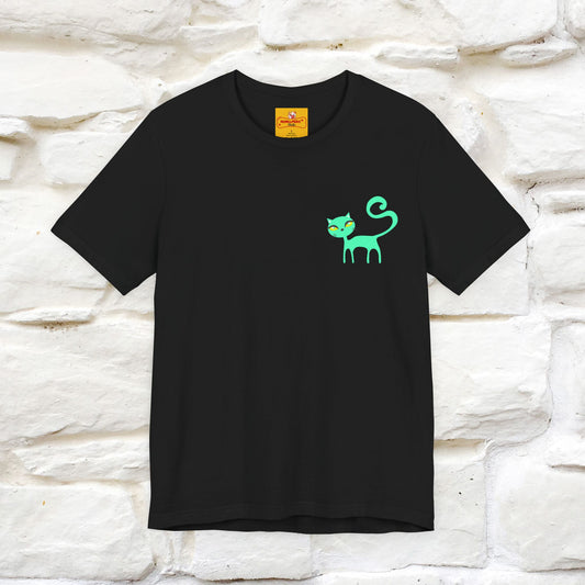 "Move Foreward Good Things Are Up Head" Cat T-Shirt| Front & Back Design | Nunu&Miao Studio