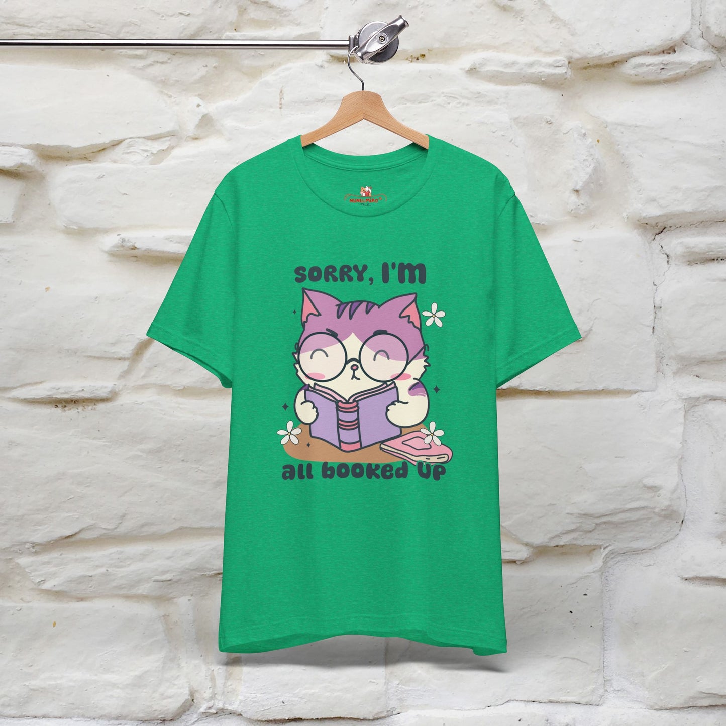 Funny Cat T-Shirt for Book Lovers – 100% Cotton* | Cute Cat Apparel for Men & Women | Gifts for Cat Lovers