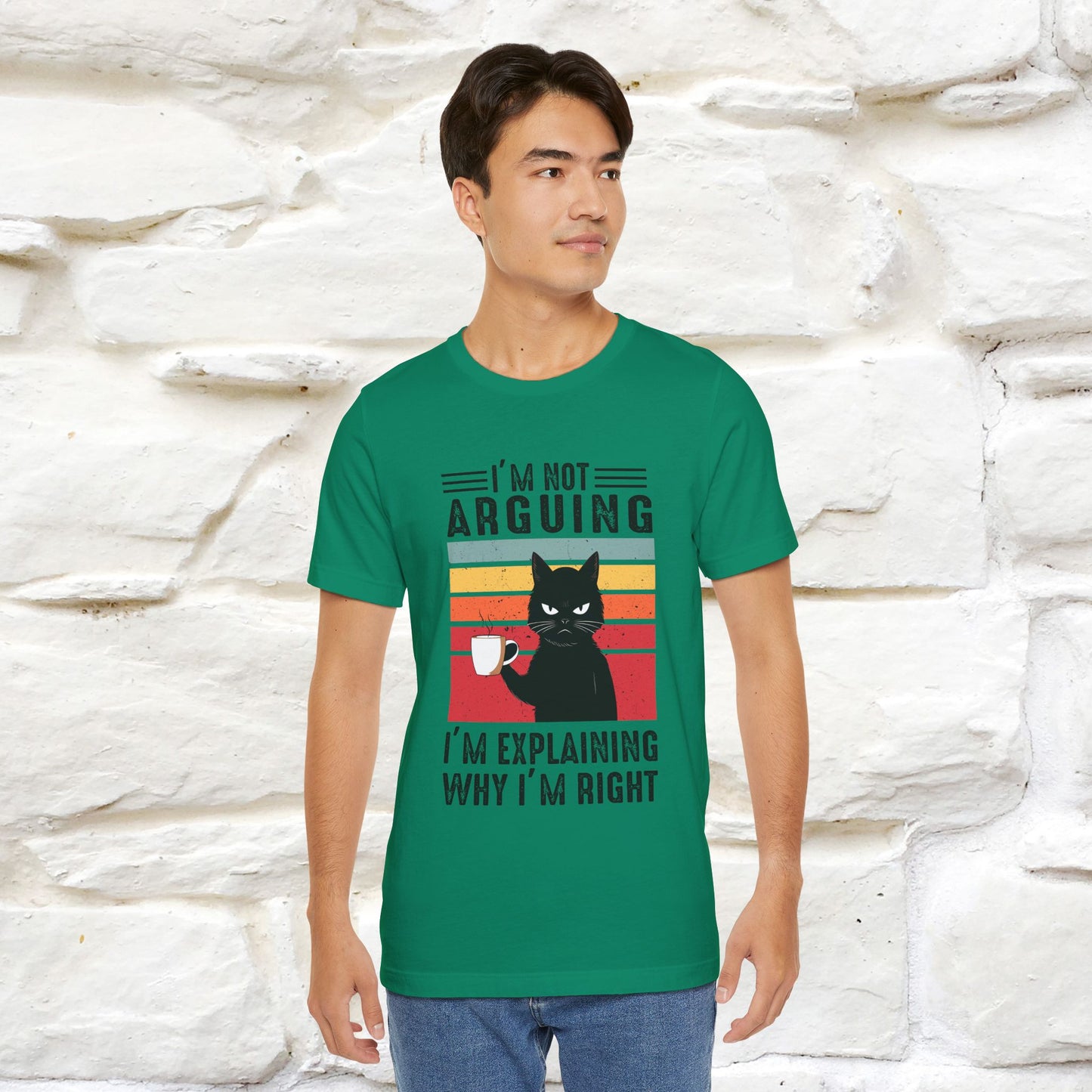 Non sto discutendo, sto spiegando perché ho ragione T-shirt con gatto per uomo e donna | 100% cotone* Maglietta divertente
