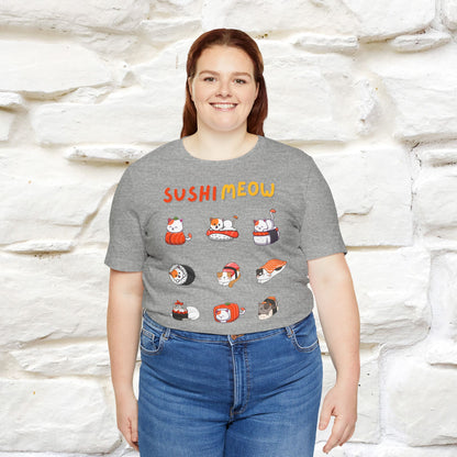 "Sushi Meow" Cat T-shirt for Men & Women | 100% Cotton*