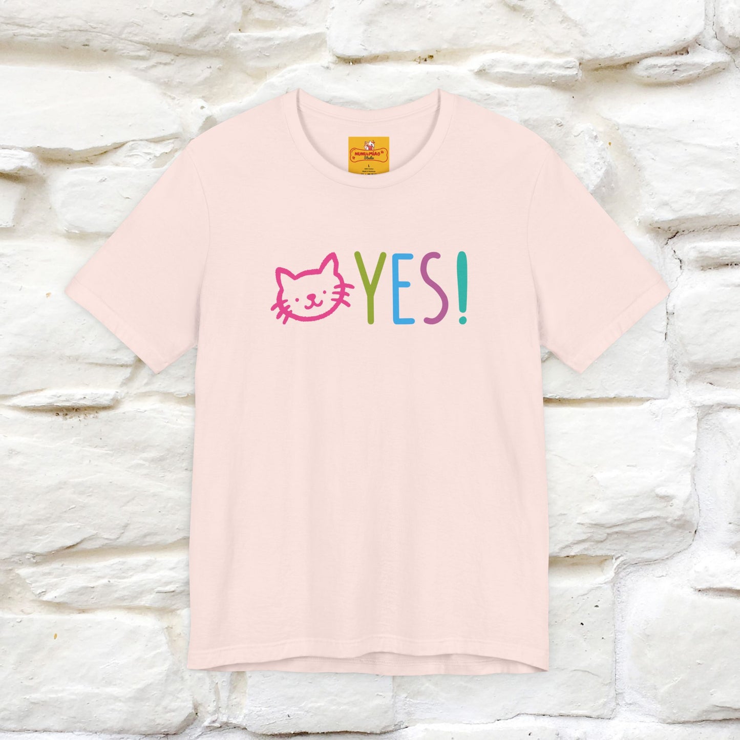 "Yes, Just Do It" Cat T-Shirt| Front & Back Design | Nunu&Miao Studio