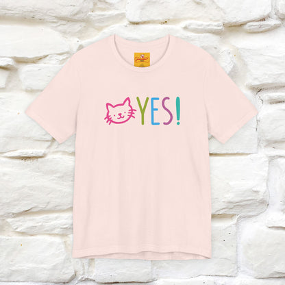 "Yes, Just Do It" Cat T-Shirt| Front & Back Design | Nunu&Miao Studio