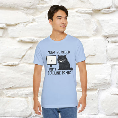 "Creative Block Meets Deadline..." |Cat T-Shirt | Nunu&Miao Studio