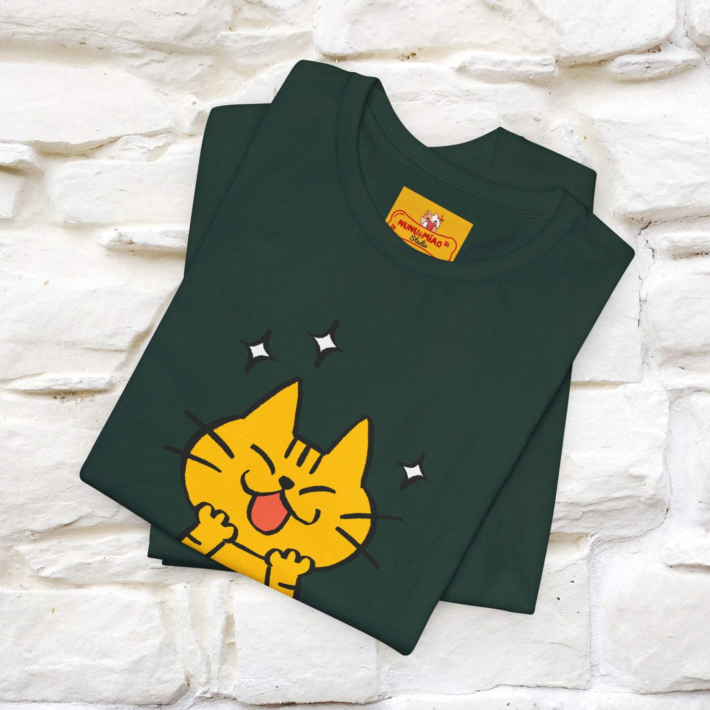 ""It's A Good Day" Cat T-Shirt| Front & Back Design | Nunu&Miao Studio