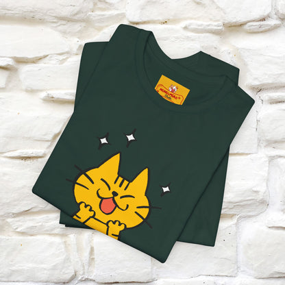 ""It's A Good Day" Cat T-Shirt| Front & Back Design | Nunu&Miao Studio