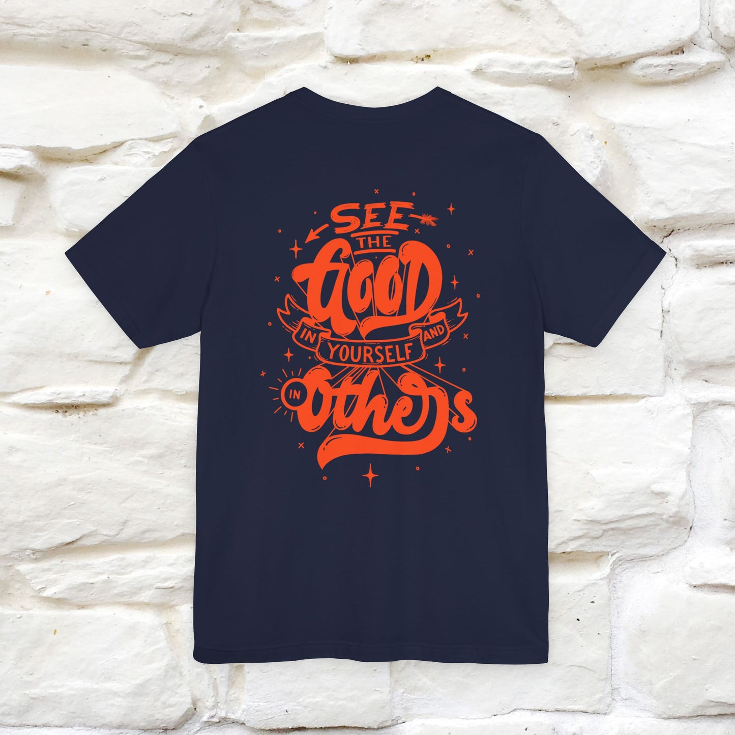 "See the Good in Yourself and Others" Cat T-Shirt | Front & Back Design | Nunu&Miao Studio