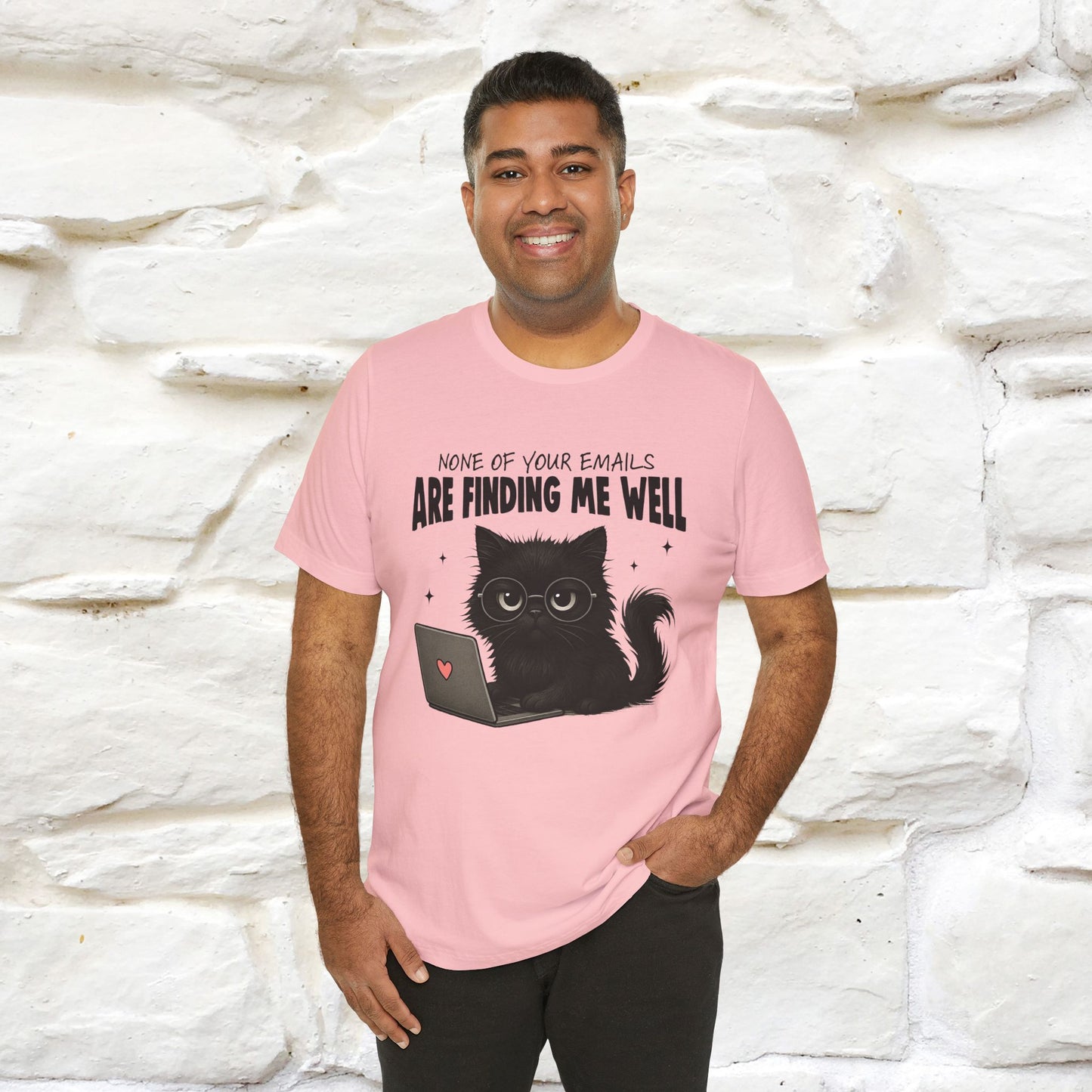 "None of your Emails Are Finding Me Well" Cat T-Shirt | Nunu&Miao Studio