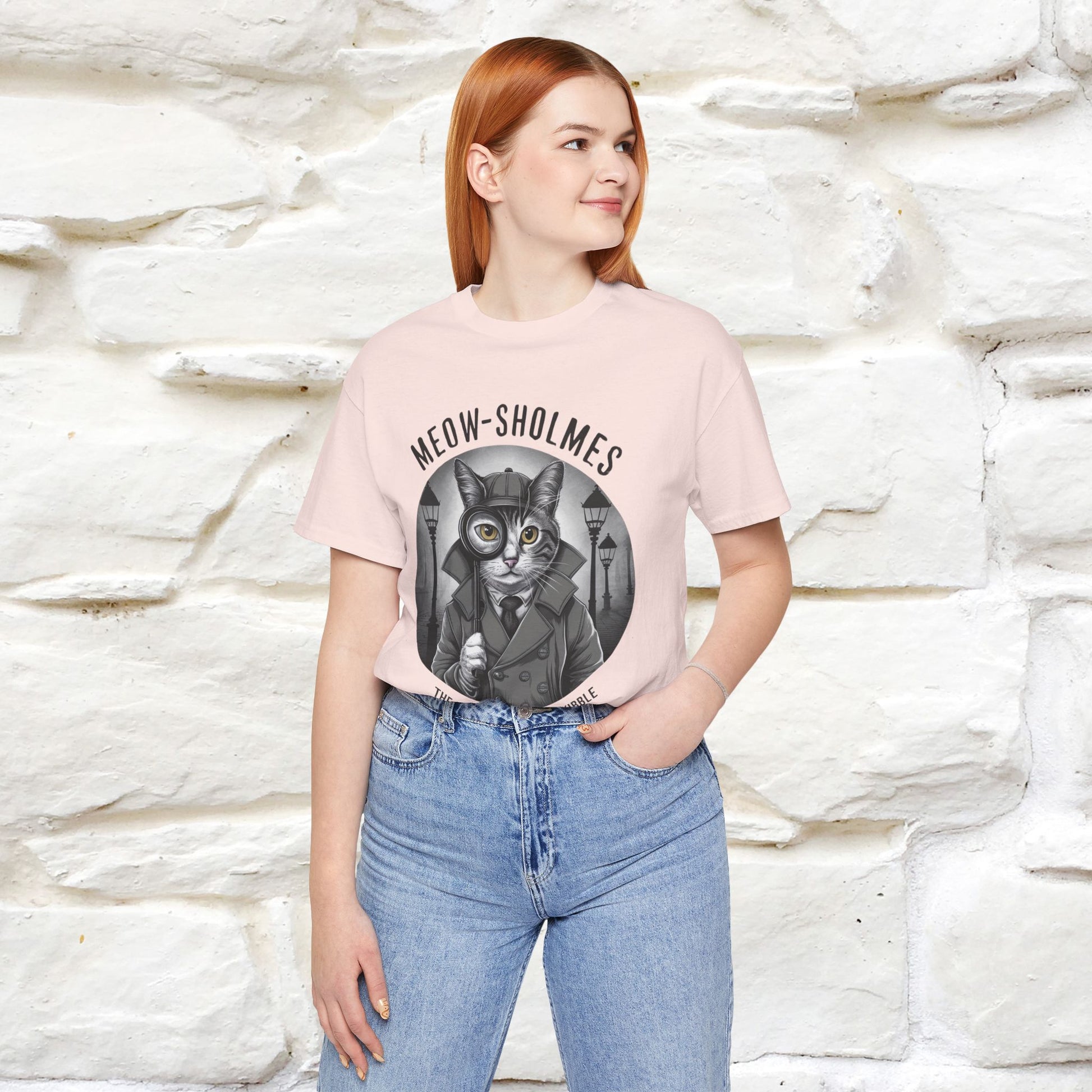 ''Meow-Sholmes: The Case of the Missing Kibble'' | Detective Cat Tee | Nunu&Miao Studio - Nunu&Miao Studio
