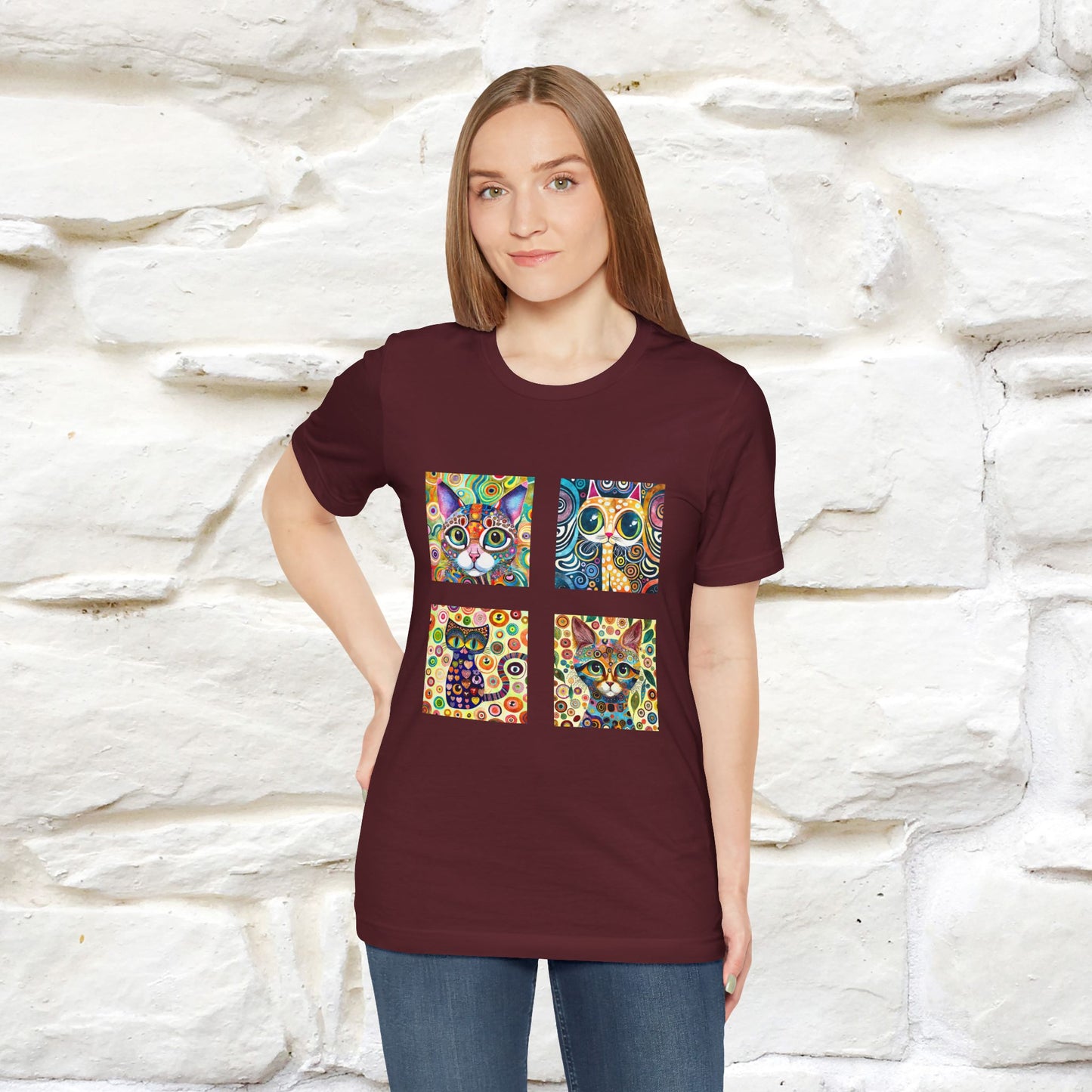 "Mosaic" Cat T-shirt for Men & Women | 100% Cotton* 🐾