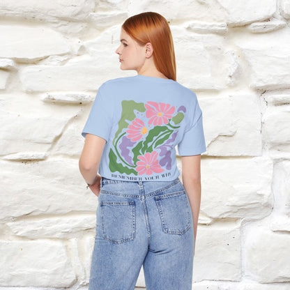 "Remember Your Why'' Cat T-Shirt Front and Back Design | Nunu&Miao Studio