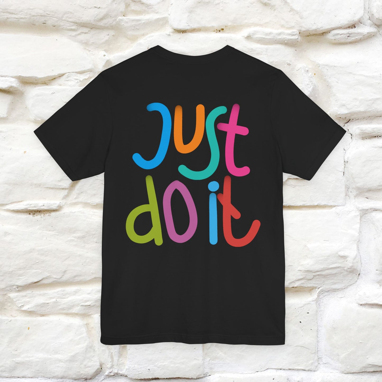 "Yes, Just Do It" Cat T-Shirt| Front & Back Design | Nunu&Miao Studio