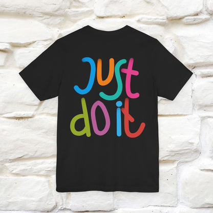 "Yes, Just Do It" Cat T-Shirt| Front & Back Design | Nunu&Miao Studio