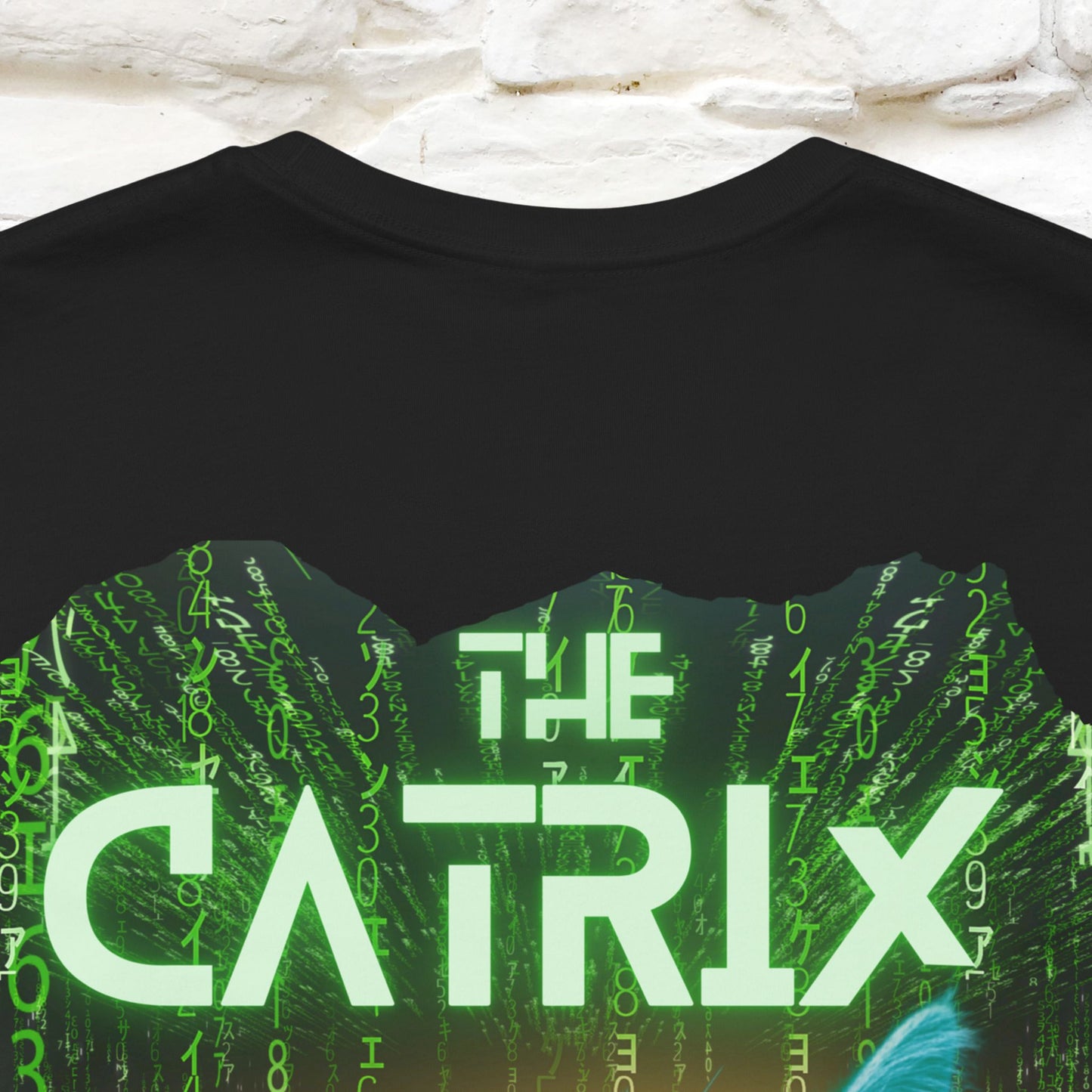 The Catrix: What Will You Choose? T-Shirt | Unisex Front & Back Design | 100% Cotton* Sci-Fi Cat Tee