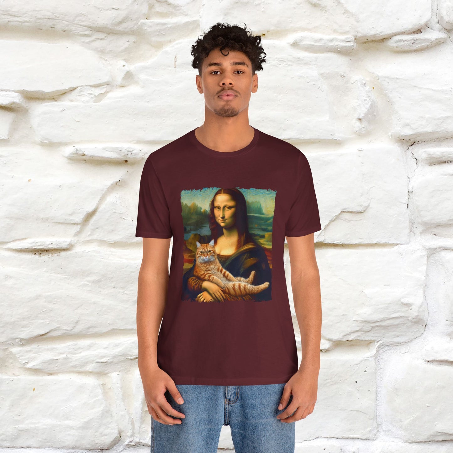 Mona Lisa’s Cat T-Shirt | Classic Art-Inspired Cat Tee for Men & Women | 100% Cotton*