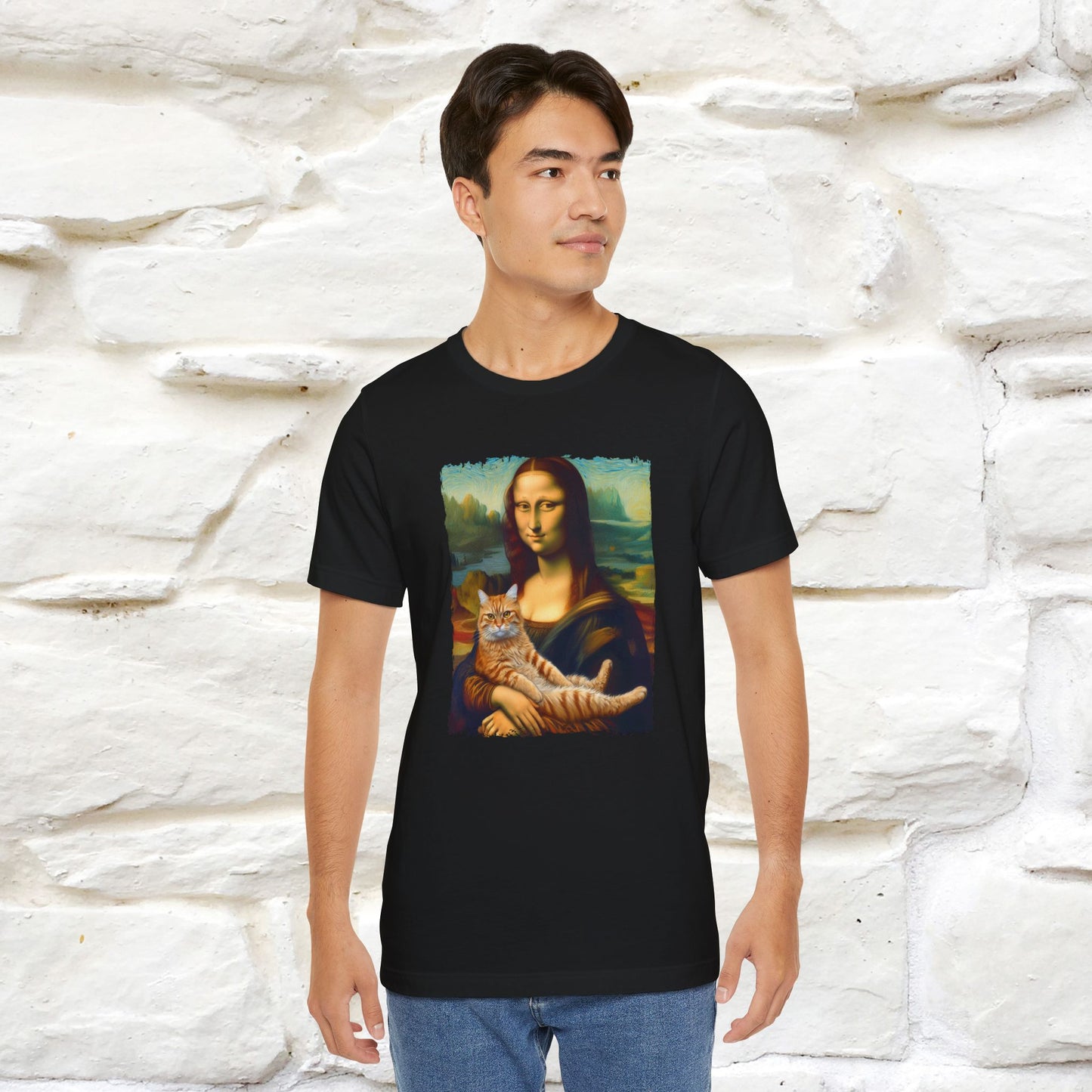 Mona Lisa’s Cat T-Shirt | Classic Art-Inspired Cat Tee for Men & Women | 100% Cotton