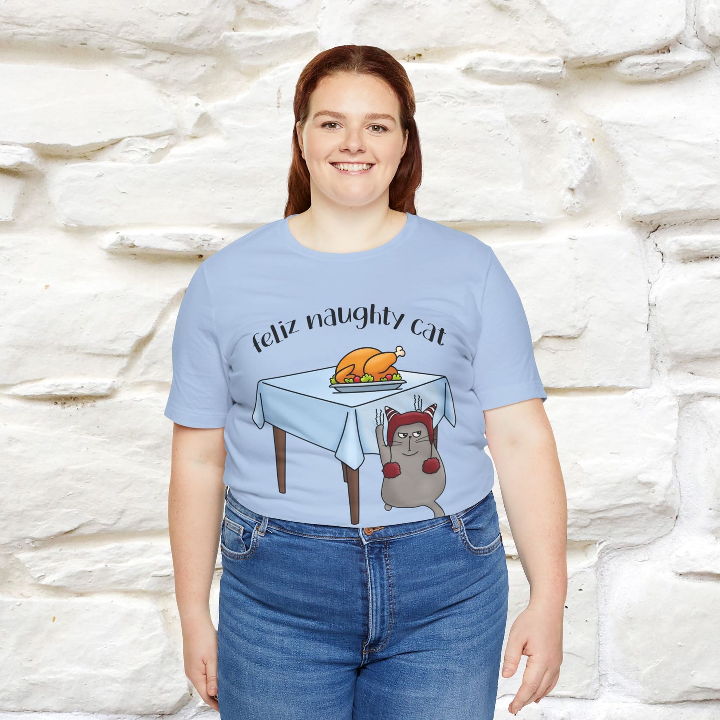 "Feliz Naughty Cat" |Funny Cat T-Shirt | Nunu&Miao Studio