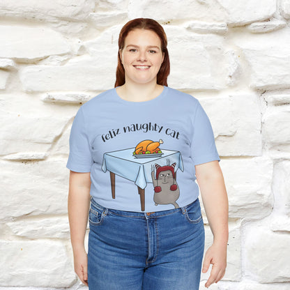 "Feliz Naughty Cat" |Funny Cat T-Shirt | Nunu&Miao Studio