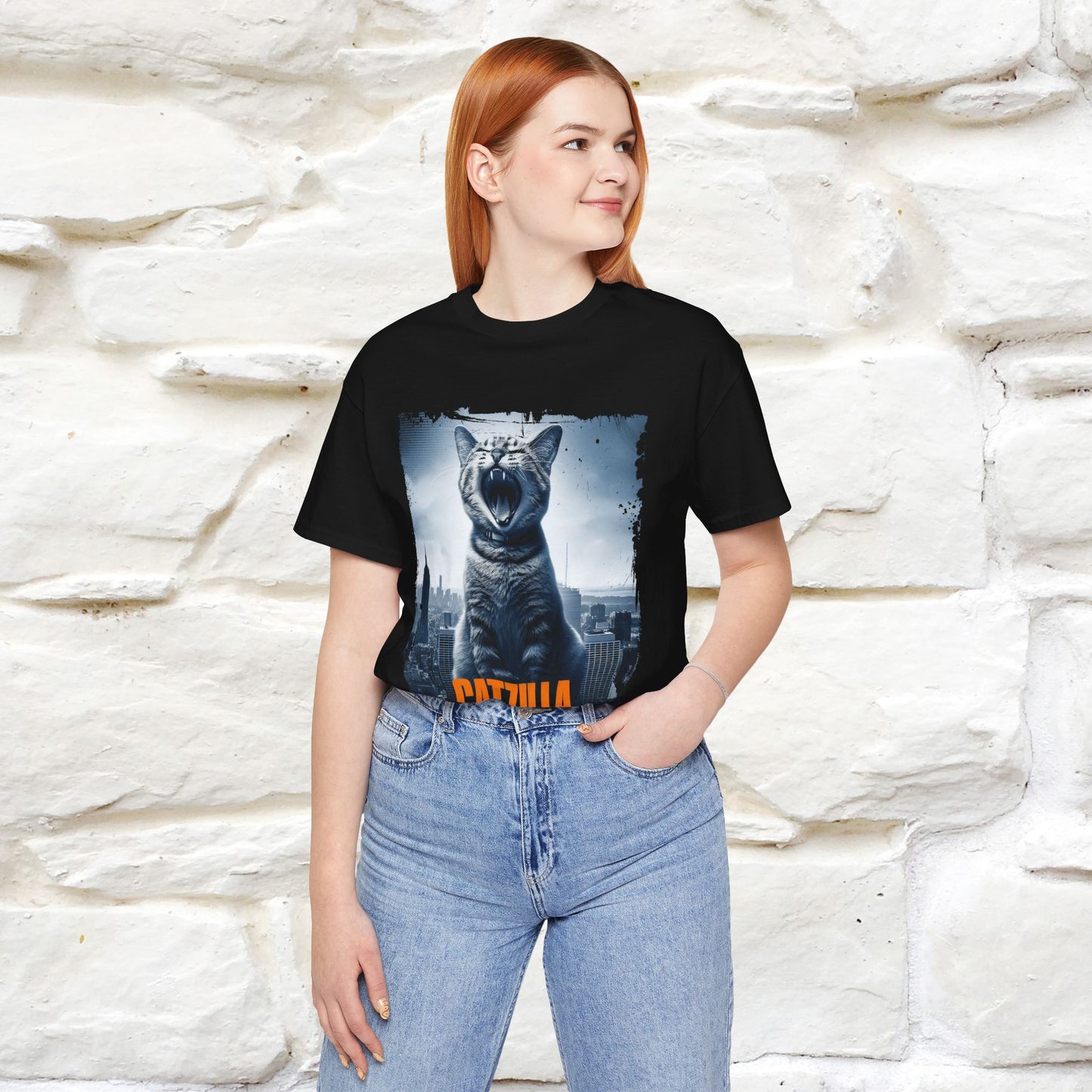 Catzilla T-Shirt | Fun Monster Cat Tee for Men & Women | 100% Cotton*