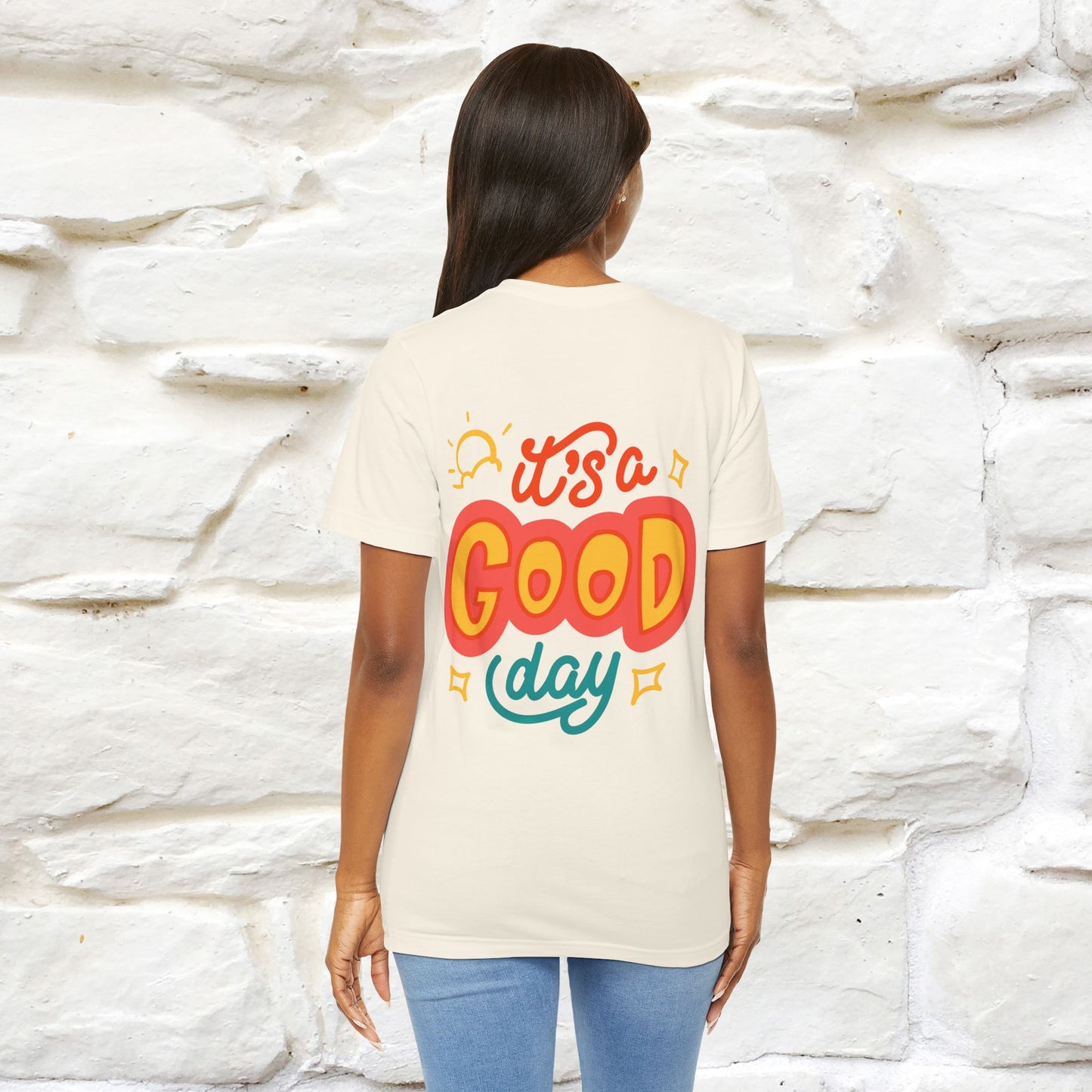 ""It's A Good Day" Cat T-Shirt| Front & Back Design | Nunu&Miao Studio